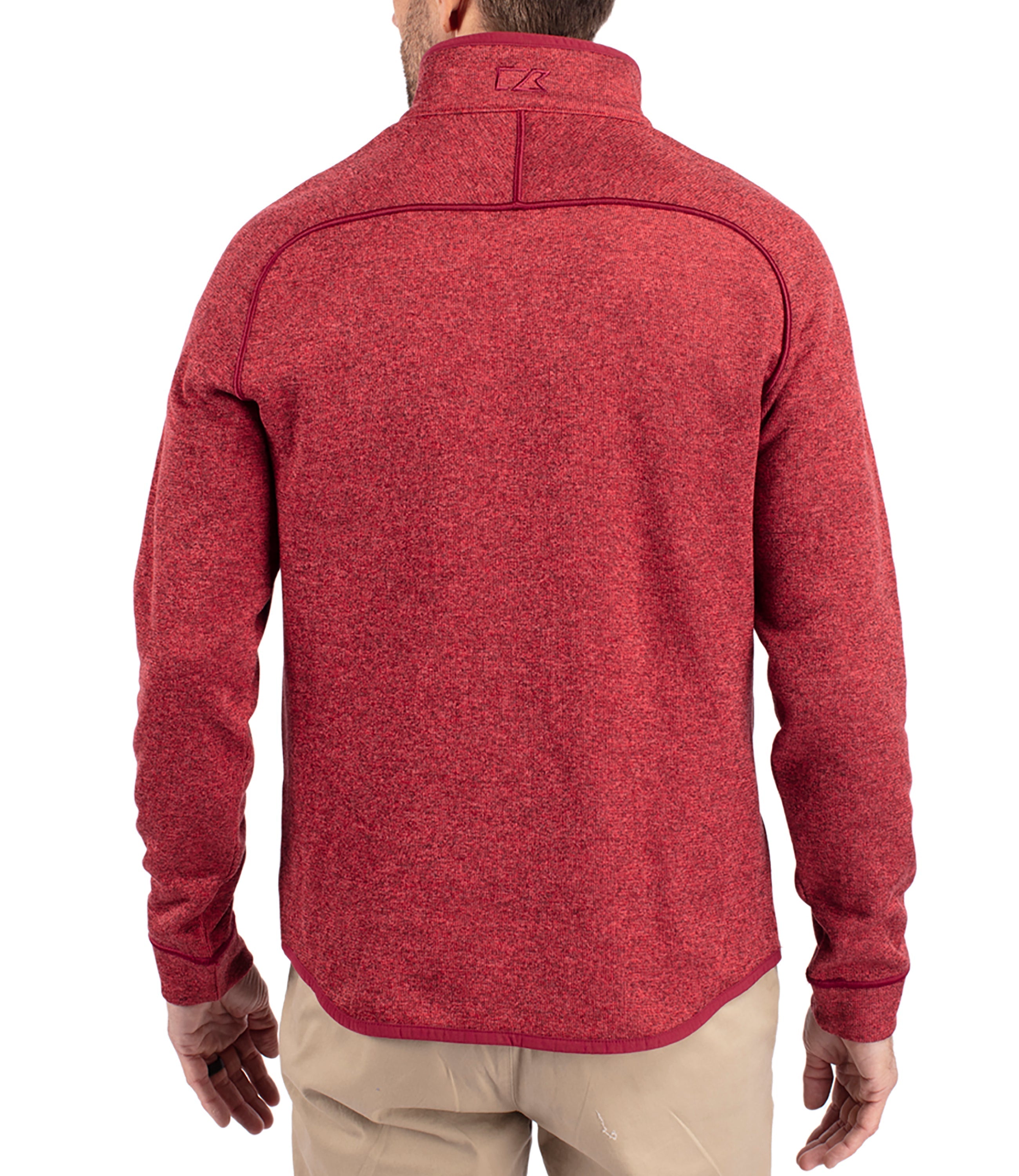 Cutter & Buck Mainsail Sweater-Knit Mens Half Zip Pullover Jacket Half Zip & Quarter Zip - Tophatter Daily Deals