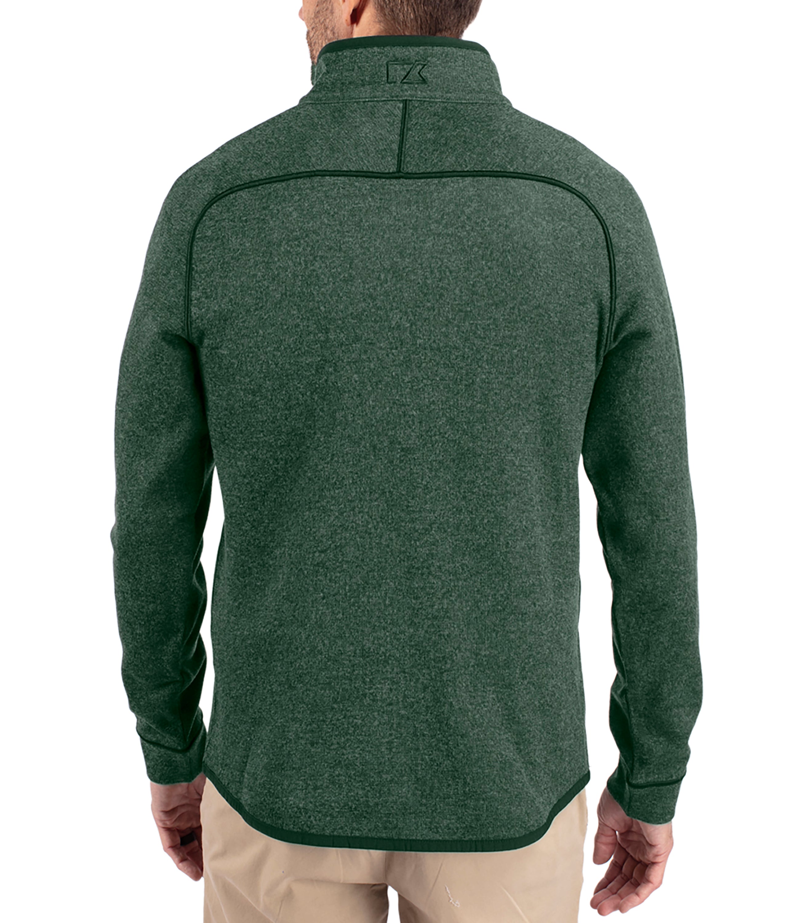 Cutter & Buck Mainsail Sweater-Knit Mens Half Zip Pullover Jacket Half Zip & Quarter Zip - Tophatter Daily Deals
