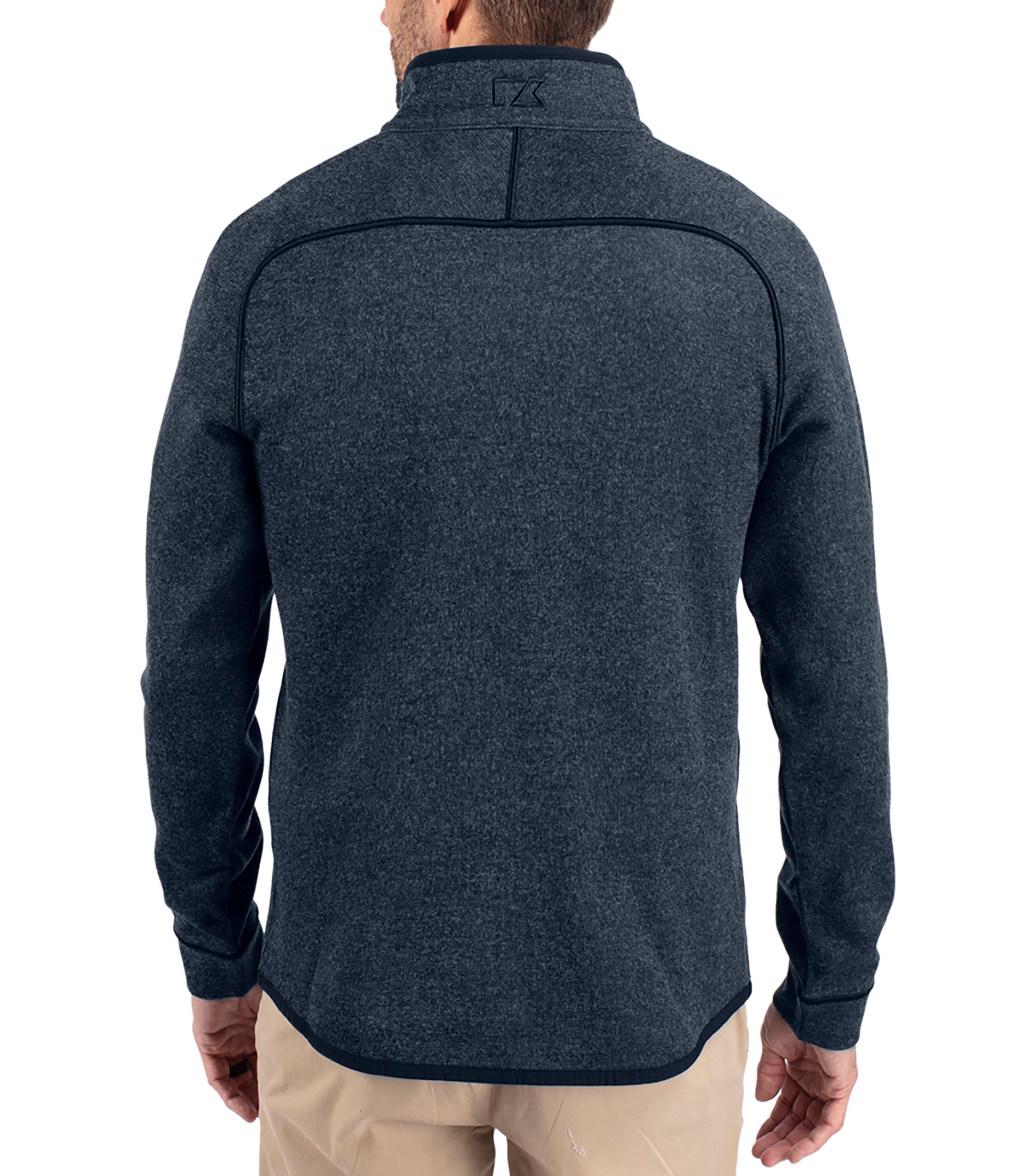 Cutter & Buck Mainsail Sweater-Knit Mens Half Zip Pullover Jacket Half Zip & Quarter Zip - Tophatter Daily Deals