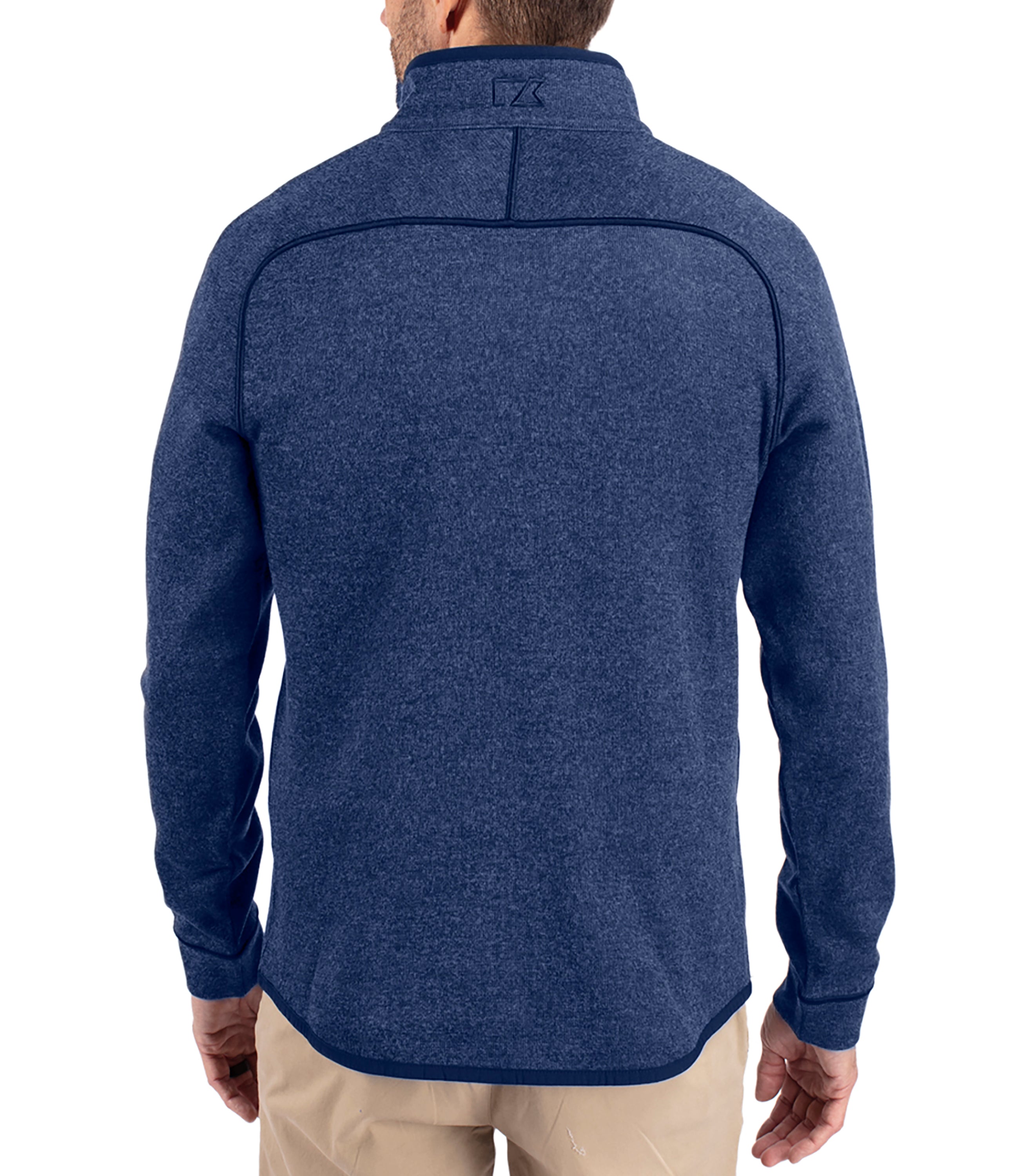 Cutter & Buck Mainsail Sweater-Knit Mens Half Zip Pullover Jacket Half Zip & Quarter Zip - Tophatter Daily Deals