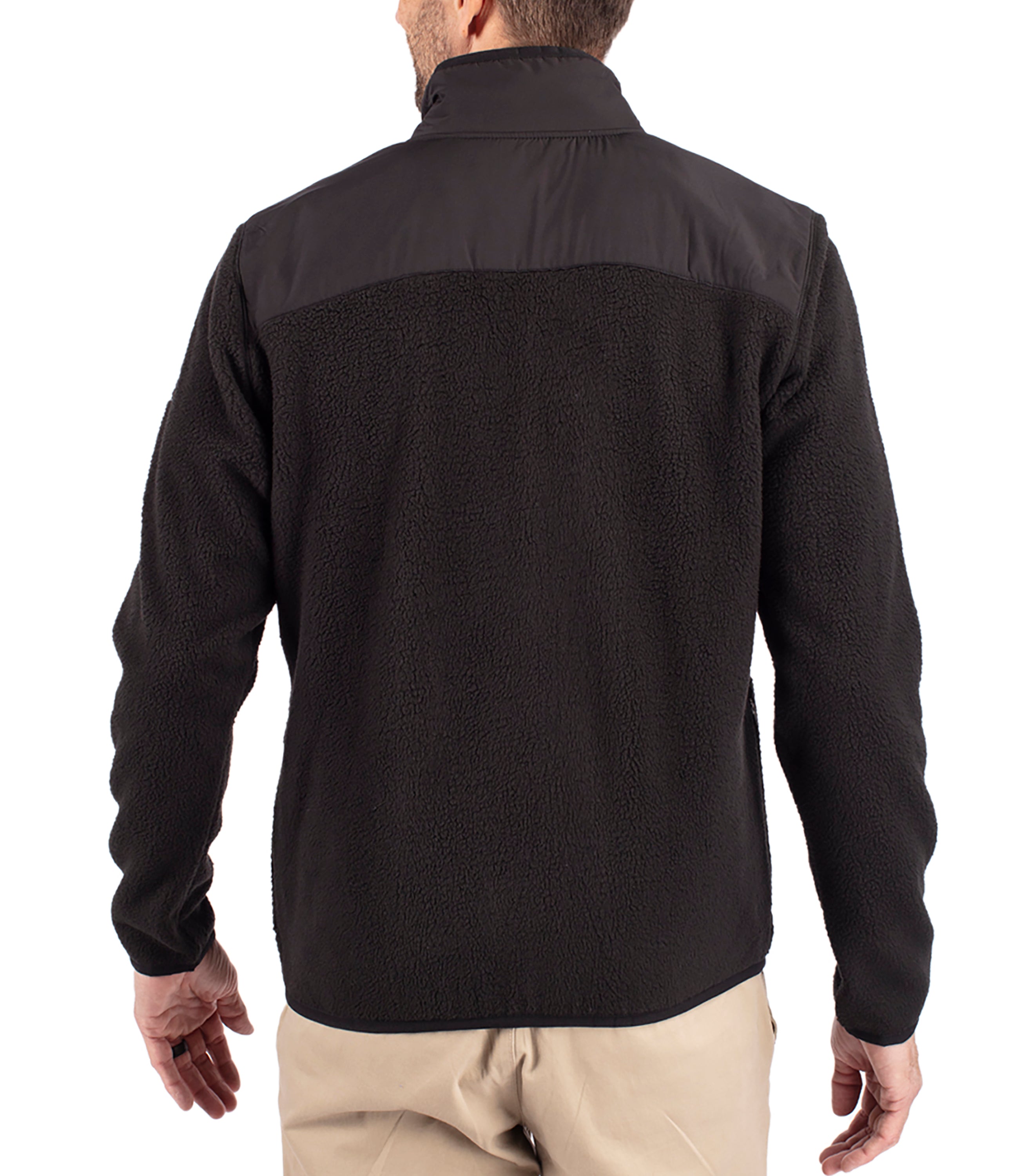 Cutter & Buck Cascade Eco Sherpa Mens Big & Tall Fleece Jacket Jackets - Tophatter Daily Deals