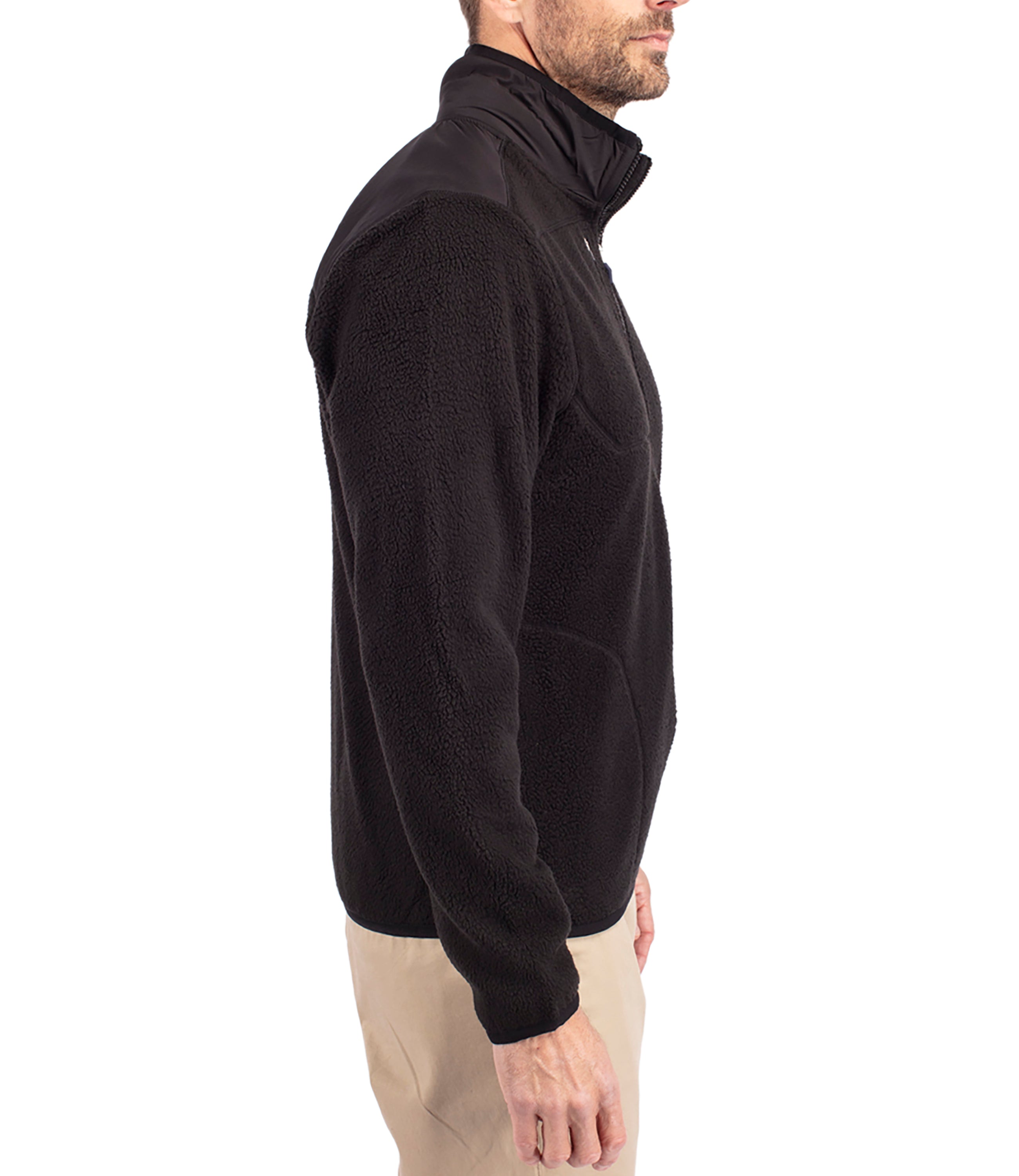 Cutter & Buck Cascade Eco Sherpa Mens Big & Tall Fleece Jacket Jackets - Tophatter Daily Deals