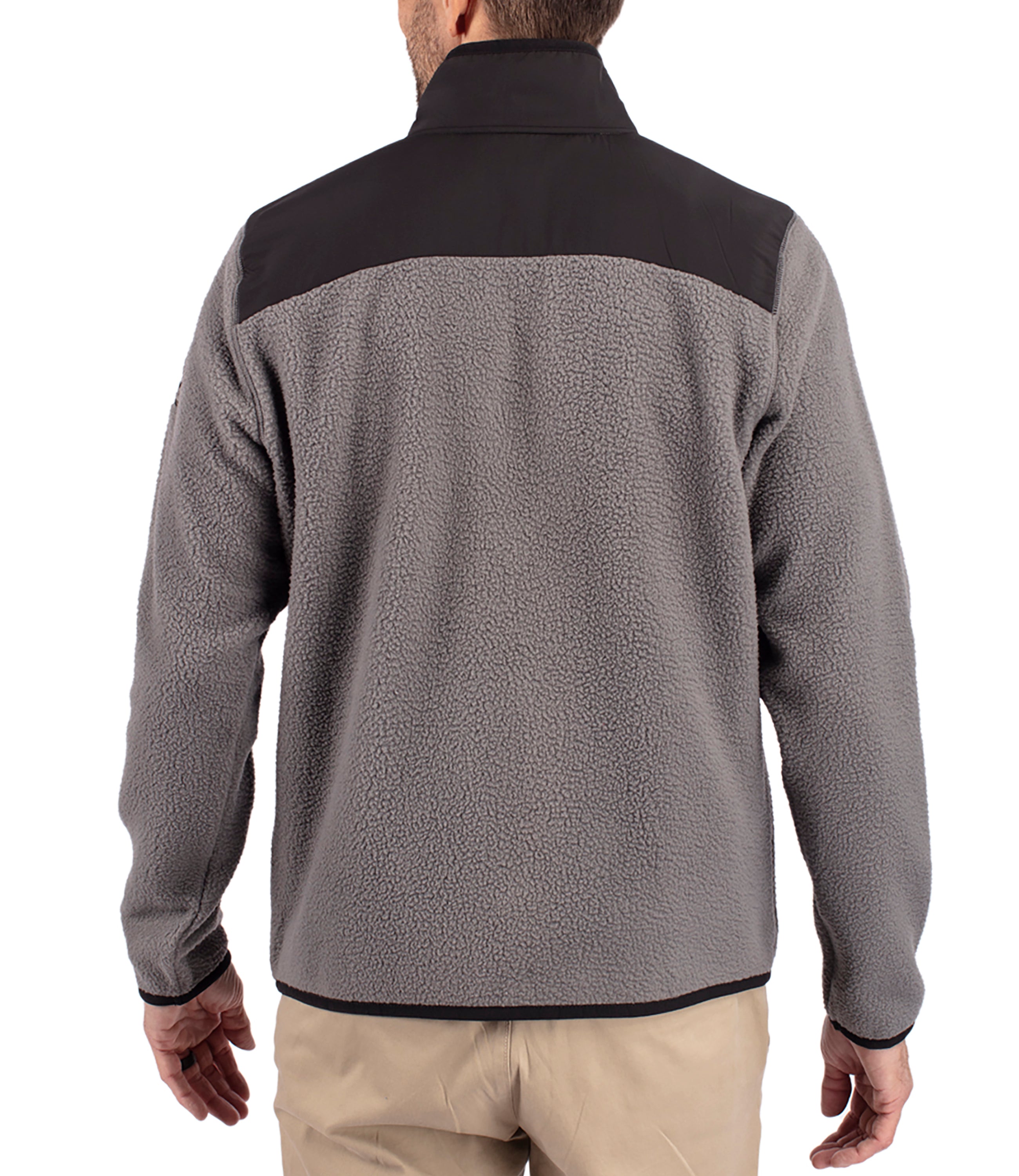 Cutter & Buck Cascade Eco Sherpa Mens Big & Tall Fleece Jacket Jackets - Tophatter Daily Deals
