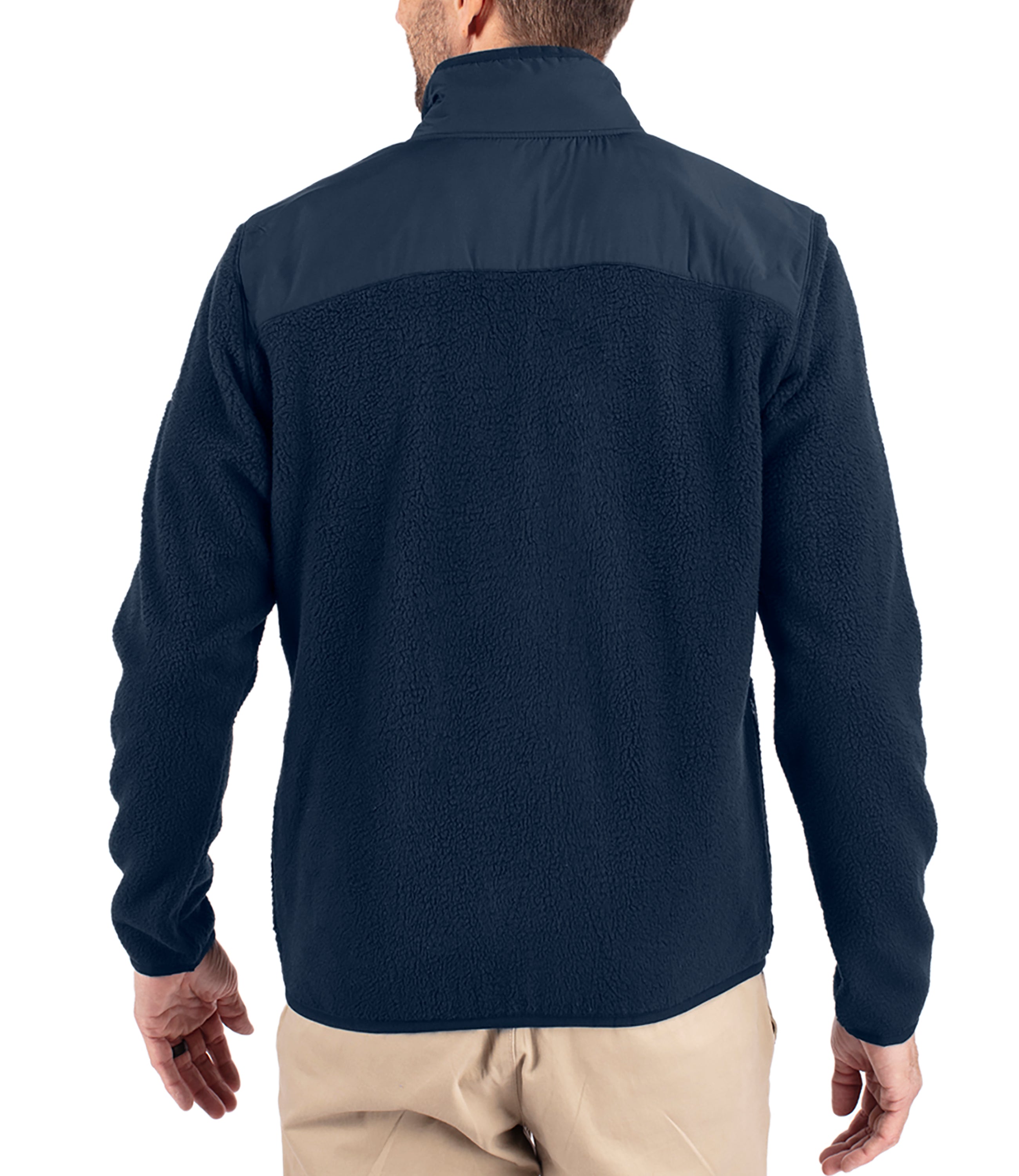 Cutter & Buck Cascade Eco Sherpa Mens Big & Tall Fleece Jacket Jackets - Tophatter Daily Deals