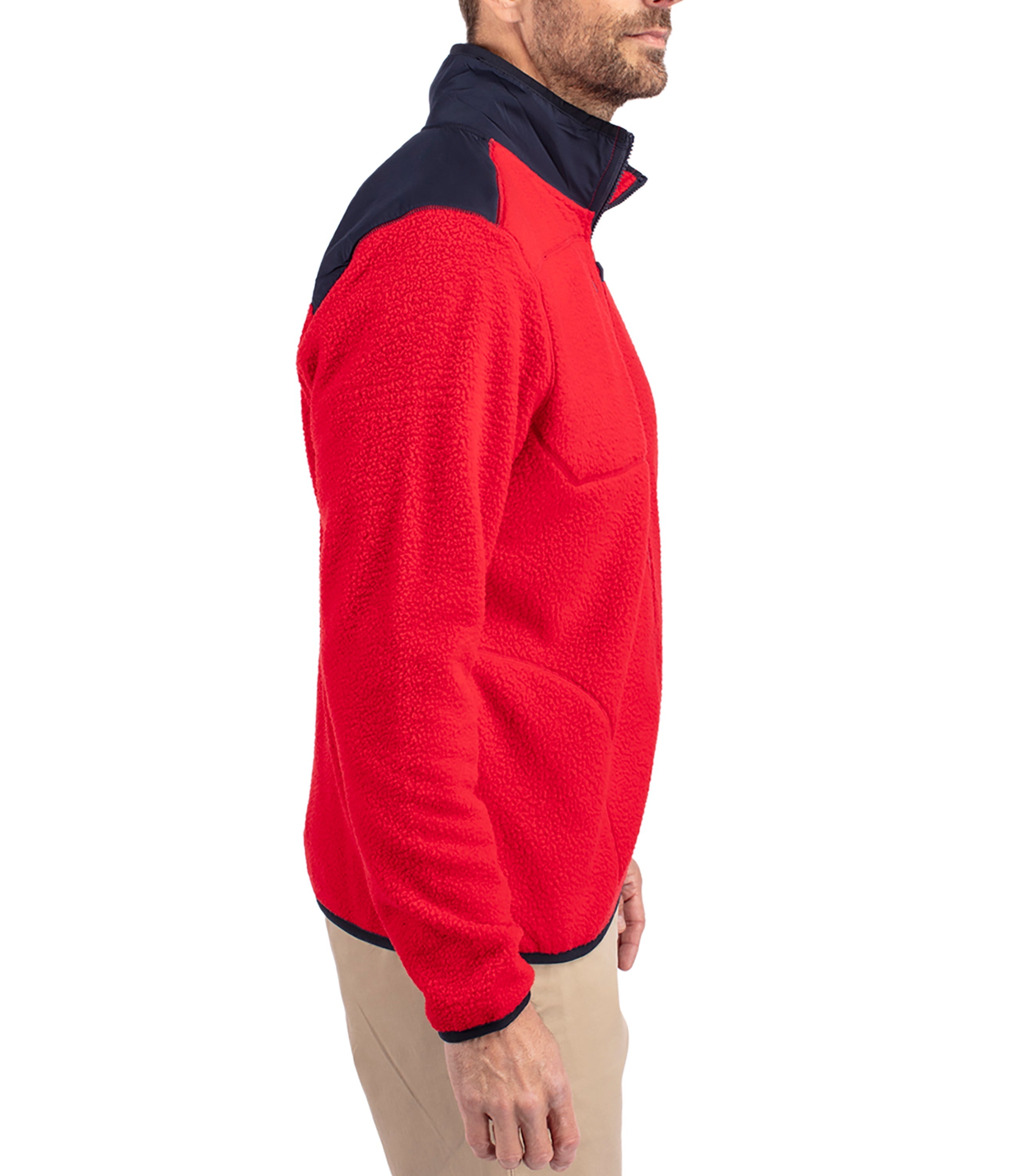 Cutter & Buck Cascade Eco Sherpa Mens Big & Tall Fleece Jacket Jackets - Tophatter Daily Deals