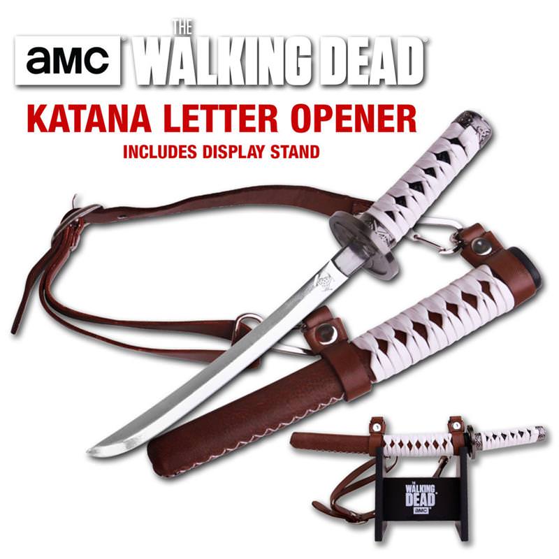 AMC The Walking Dead Michonne Katana Sword Letter Opener Collectible Weapons - Tophatter Daily Deals