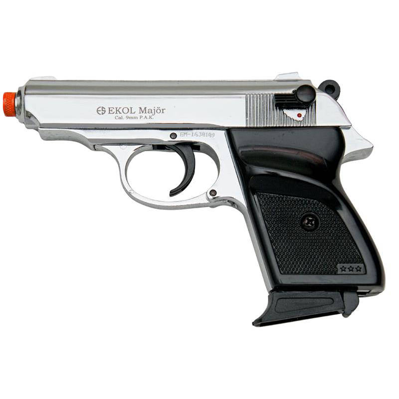 MVP Front Firing Blank Replica Gun - Chrome Finish - Tophatter's Inc. Weapons Store Online Collectible Weapons - Tophatter Daily Deals