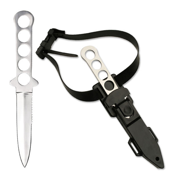 Double Edge Diving Knife - Black - TOPHATTER'S ARMORY DEALS Collectible Weapons - Tophatter Daily Deals