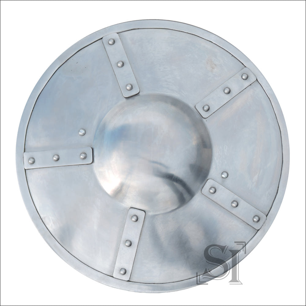 Polished Medieval Buckler Shield Collectible Weapons - Tophatter Daily Deals