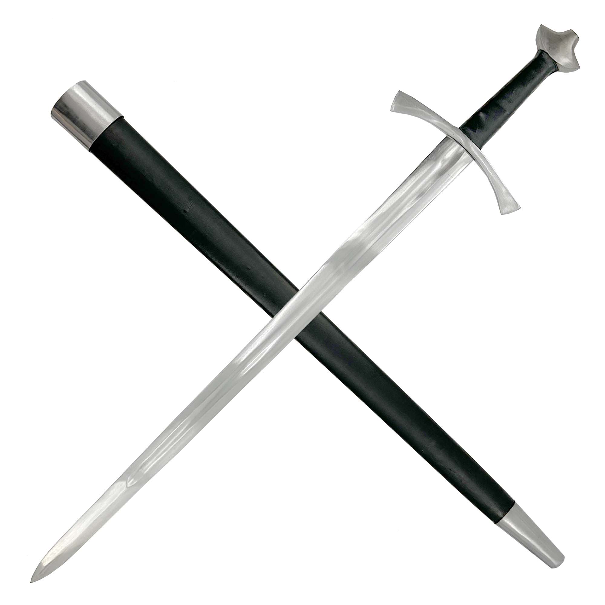 Medieval EN45 High Carbon Steel Full Tang Historical Knightly Replica Sword Swords - Tophatter Daily Deals