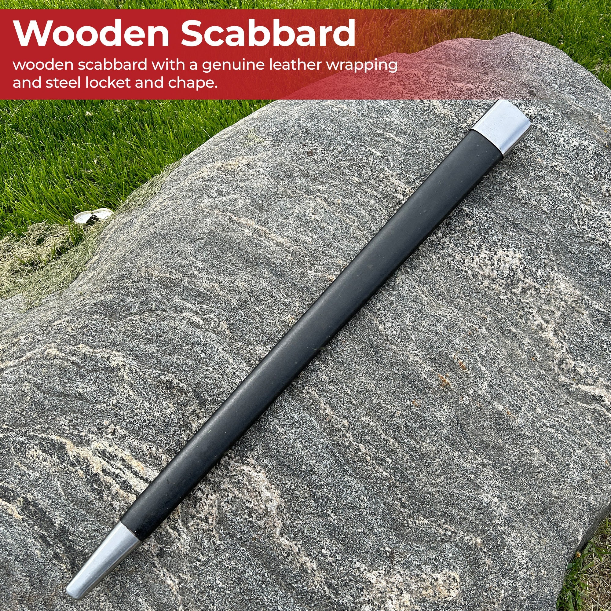 Medieval EN45 High Carbon Steel Full Tang Historical Knightly Replica Sword Swords - Tophatter Daily Deals