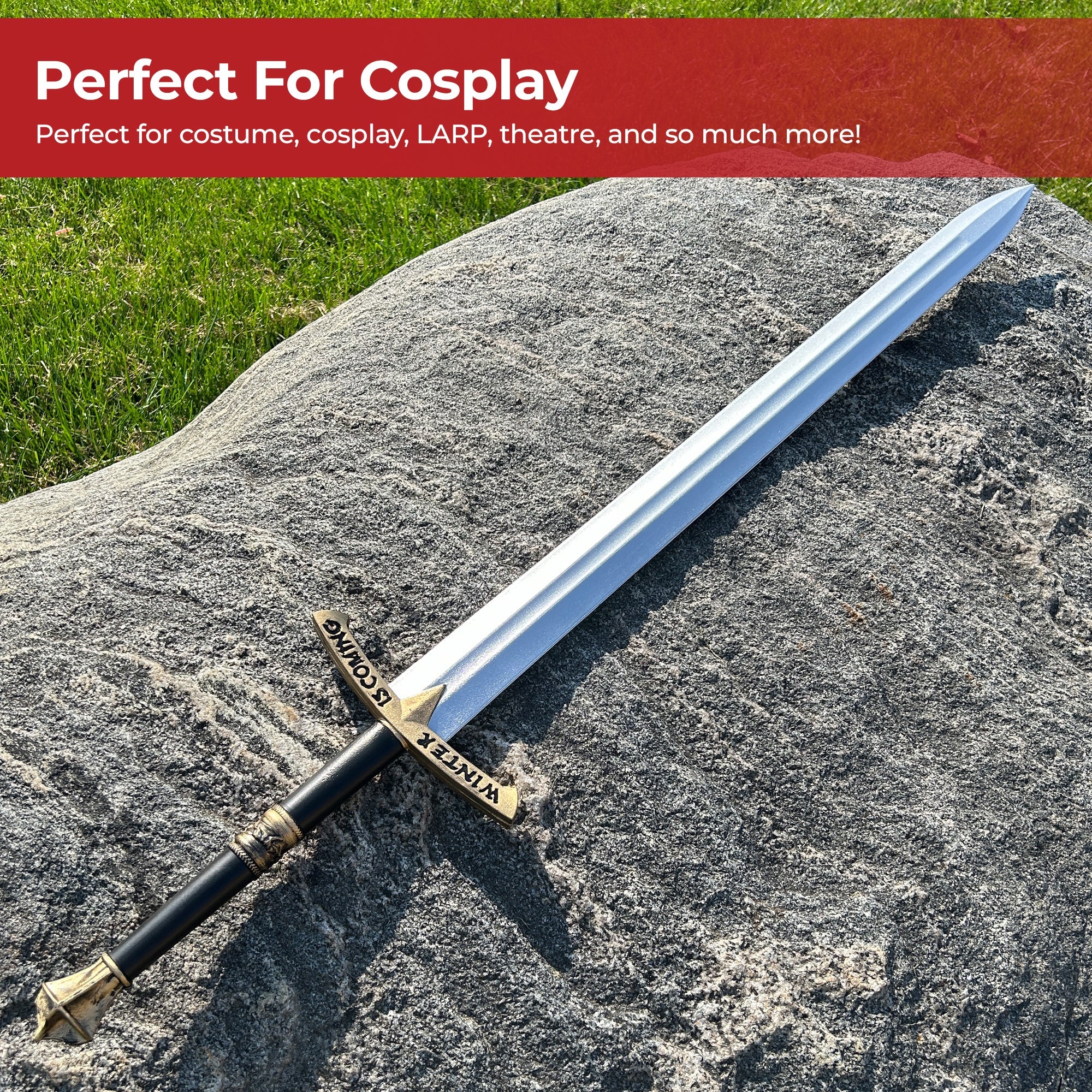 Medieval Gold Winter Foam LARP Costume Cosplay Replica Sword swords - Tophatter Daily Deals