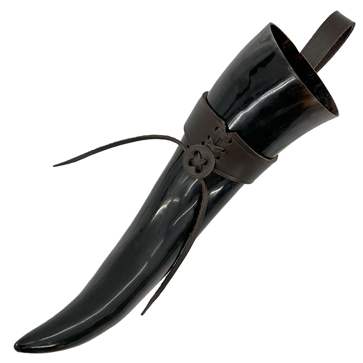 Medieval Norwegian Viking Drinking Horn 24oz historical period - Tophatter Daily Deals