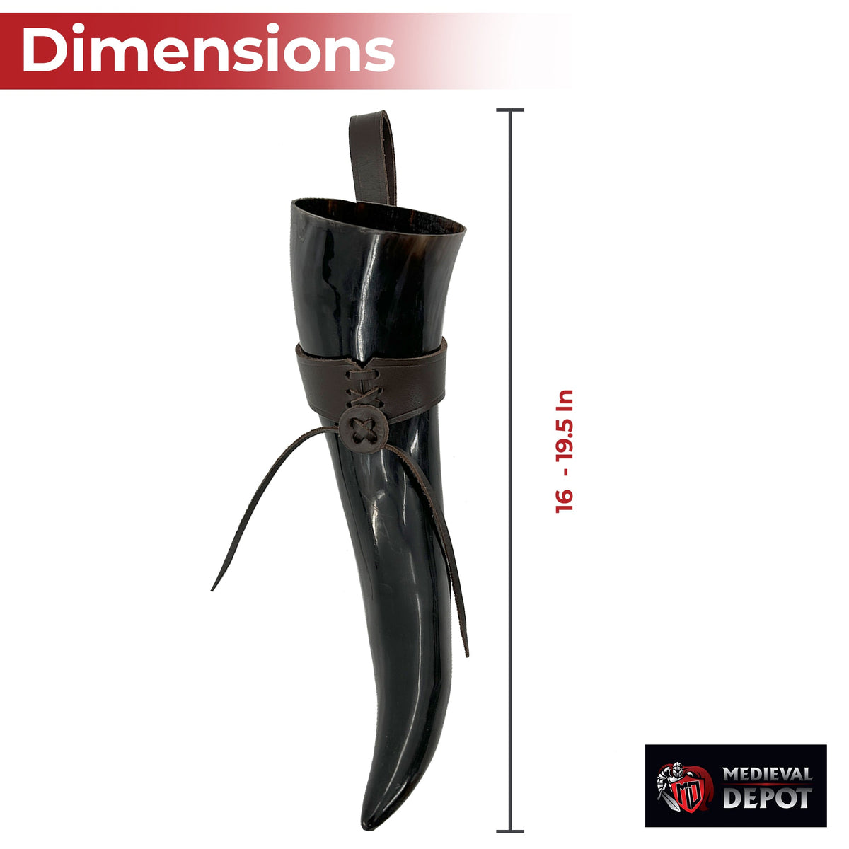Medieval Norwegian Viking Drinking Horn 24oz historical period - Tophatter Daily Deals
