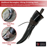 Medieval Norwegian Viking Drinking Horn 24oz historical period - Tophatter Daily Deals
