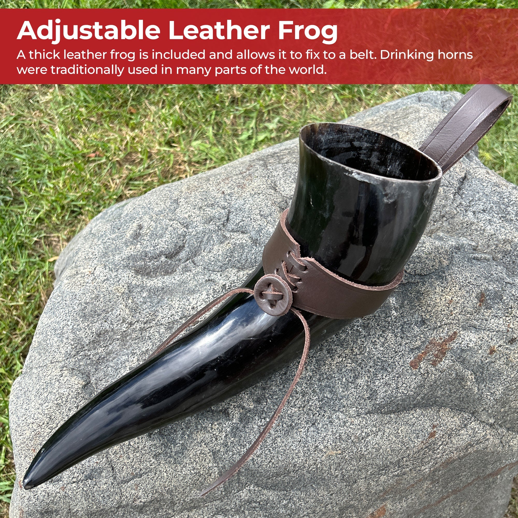 Medieval Norwegian Viking Drinking Horn 24oz historical period - Tophatter Daily Deals