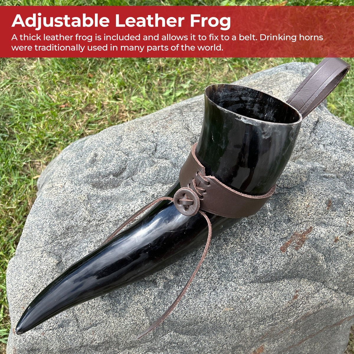 Medieval Norwegian Viking Drinking Horn 24oz historical period - Tophatter Daily Deals