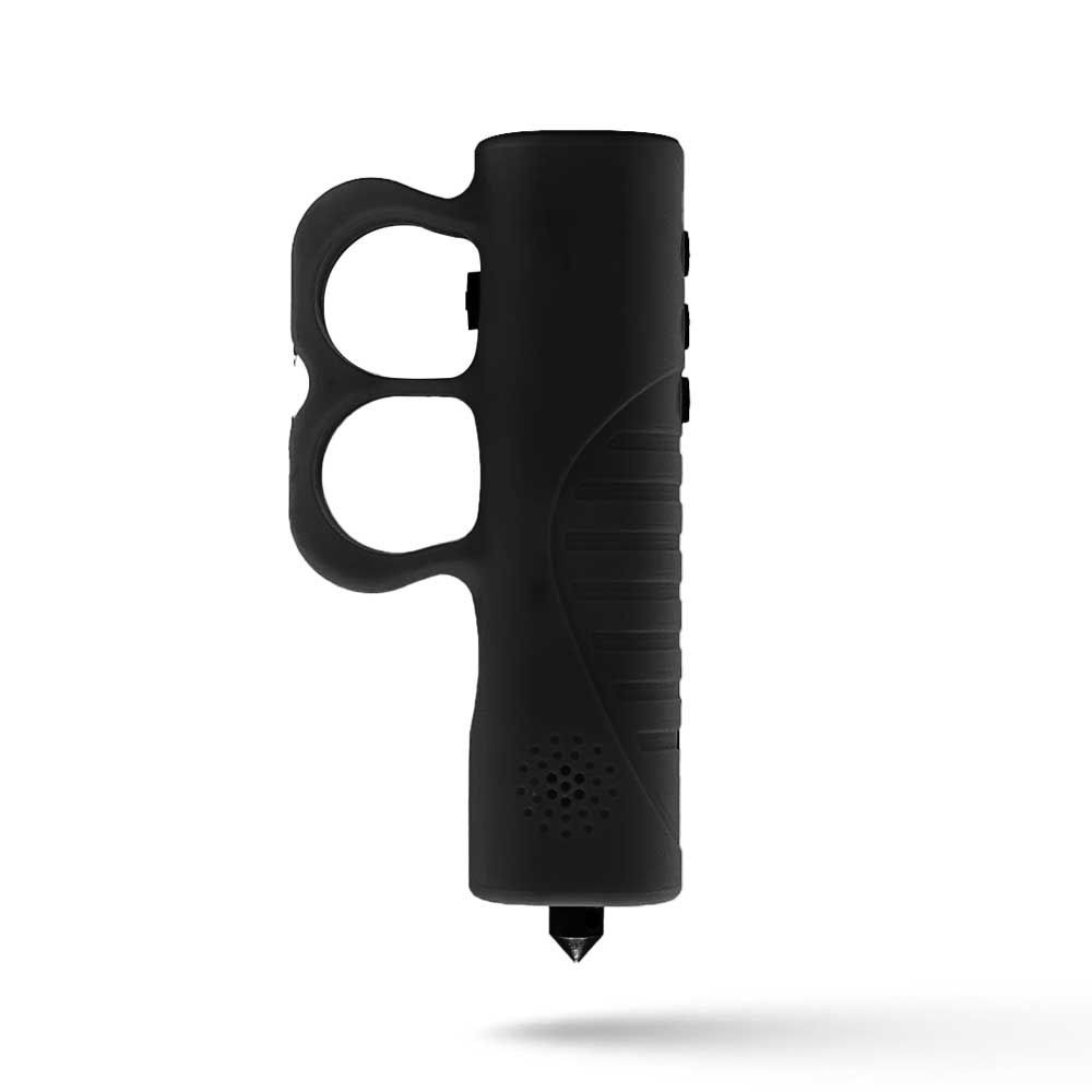 Black Electrogrip Multi-Functional Knuckle Style Stun Gun Flashlight with Glass Breaker - TOPHATTER'S ARMORY DEALS Collectible Weapons - Tophatter Daily Deals