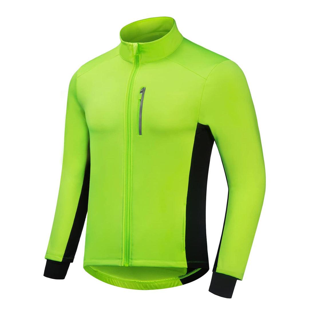 Best Waterproof Cycling Jacket - Mens Cycling Jacket Hi Viz Highly Visible Windproof Waterproof Breathable Mens Green Mountain & Cycling - Tophatter Daily Deals