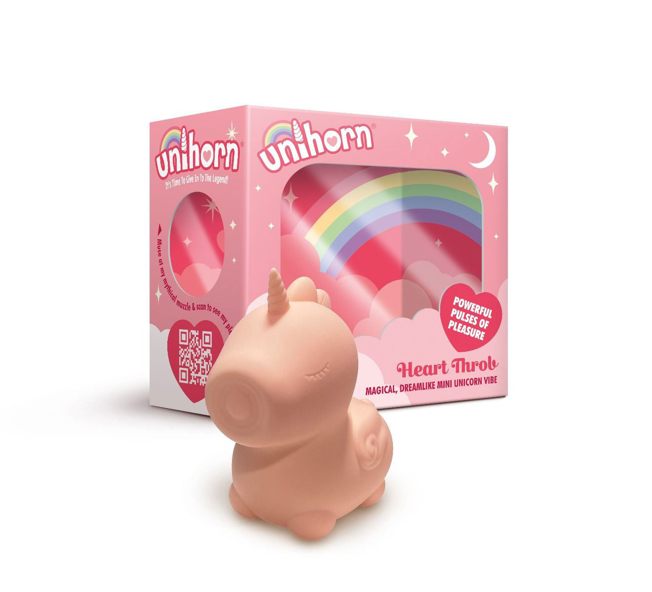Heart Throb The Pulsing One (Soft Pink) – Mini Vibrator with 10 Speeds and Tongue Motion Patterns > Sex Toys For Ladies > Clitoral Vibrators and Stimulators - Tophatter Daily Deals
