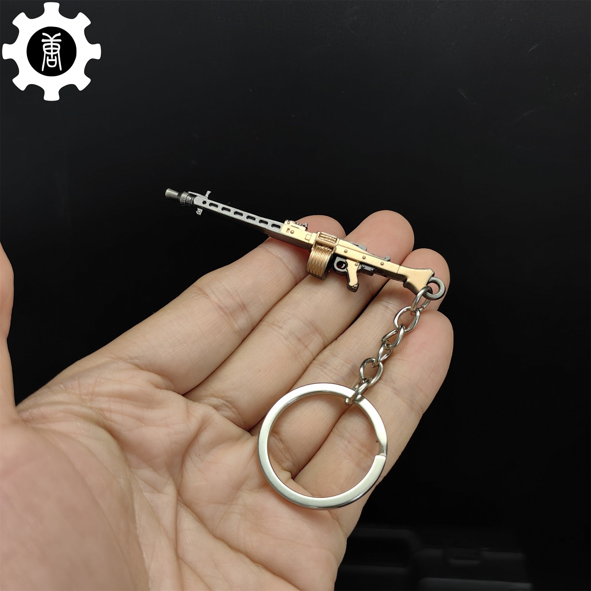 Mini MG3 Machine Gun Model Metal Keychain - Tophatter Daily Deals