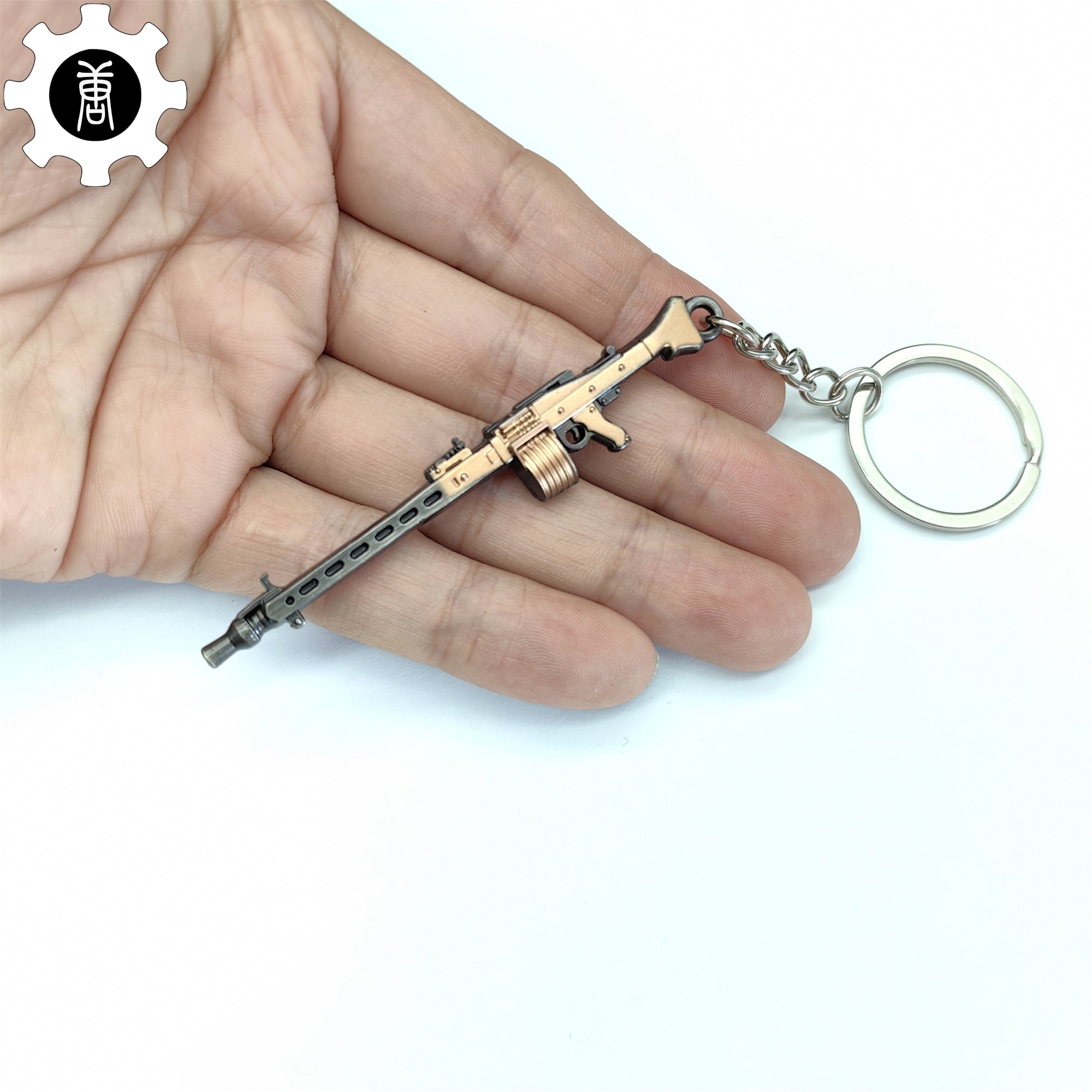 Mini MG3 Machine Gun Model Metal Keychain Keychain - Tophatter Daily Deals