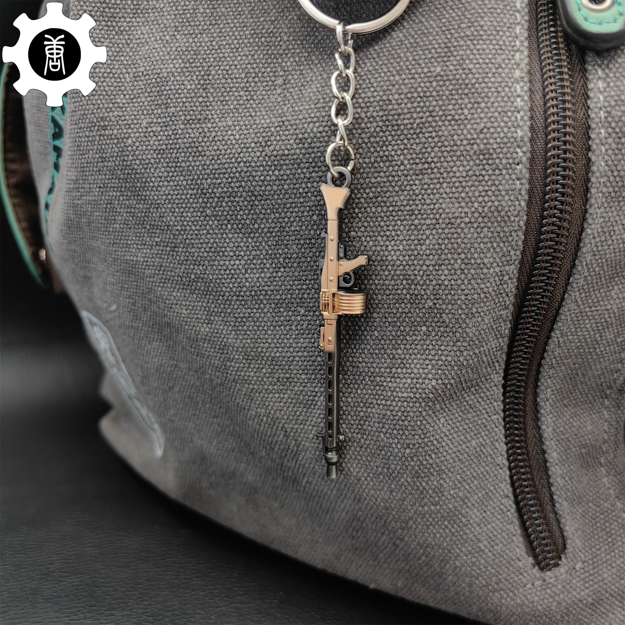 Mini MG3 Machine Gun Model Metal Keychain - Tophatter Daily Deals