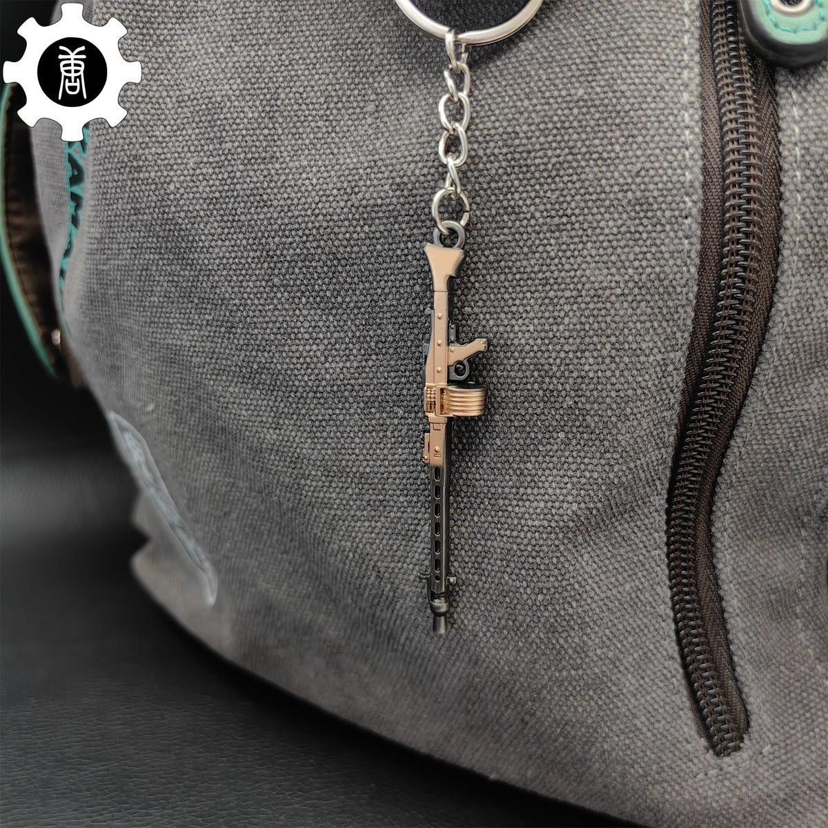 Mini MG3 Machine Gun Model Metal Keychain - Tophatter Daily Deals