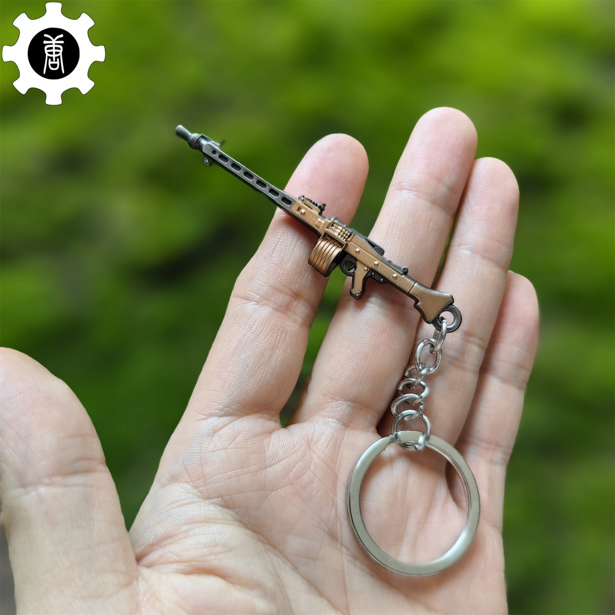 Mini MG3 Machine Gun Model Metal Keychain - Tophatter Daily Deals