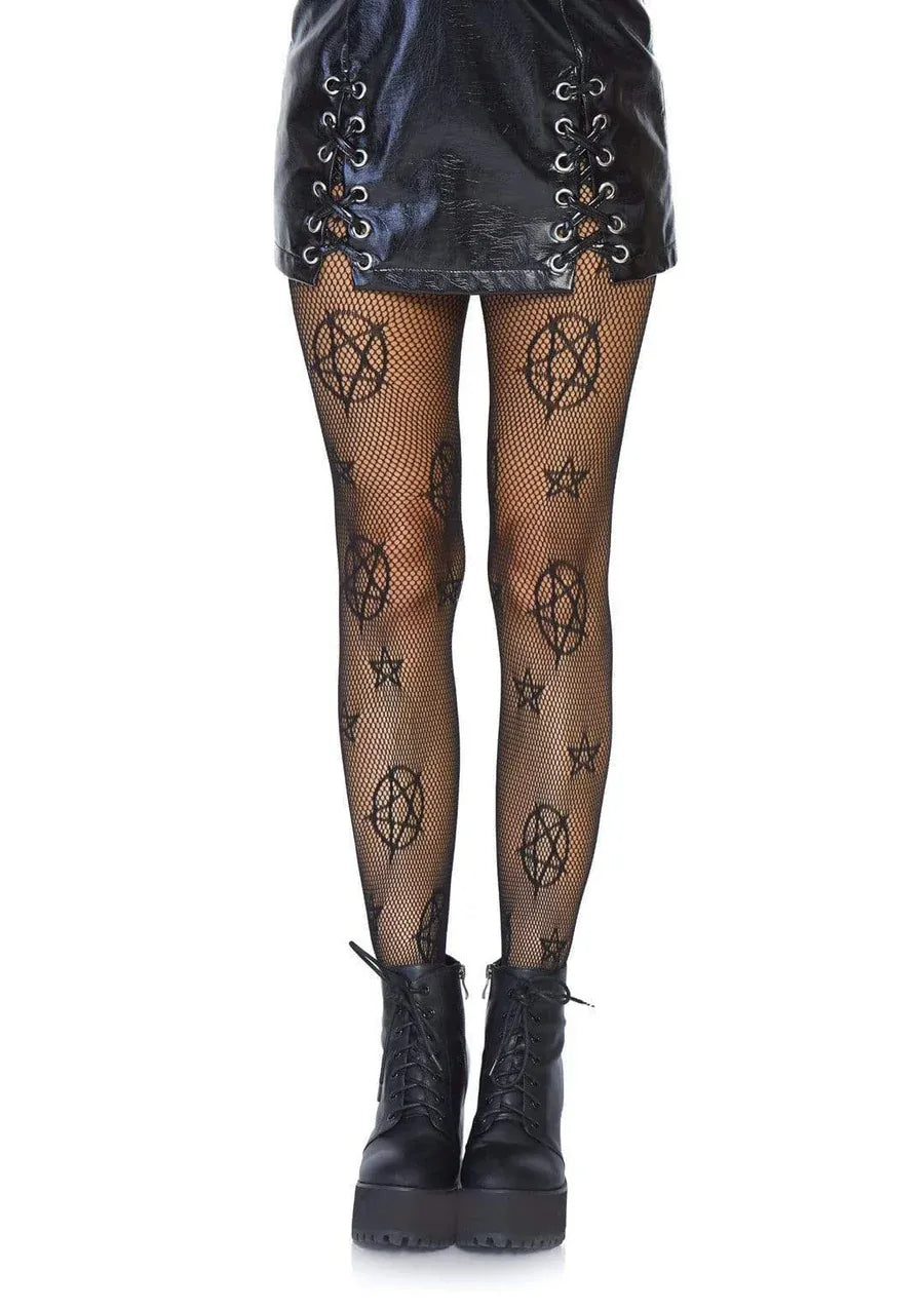 Leg Avenue Occult Net Tights – Fishnet Pentacle Pattern Hosiery > Clothes > Hosiery > Pantyhose & Tights - Tophatter Daily Deals