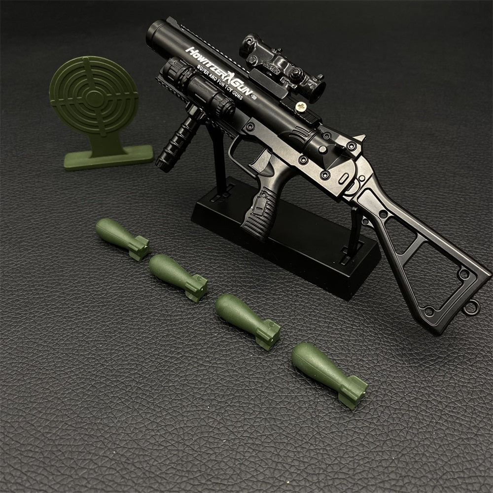Miniature Metal MGL Grenade Launcher 16CM/6.29" With Metal Stand - Tophatter Daily Deals