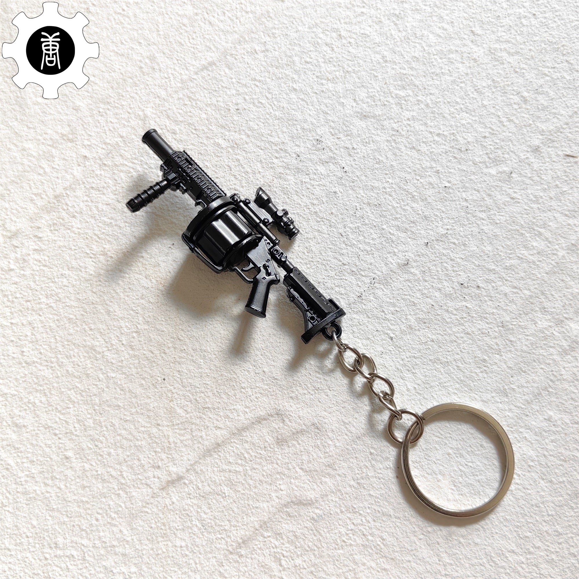 Mini Multiple Grenade Launcher Black MGL Metal Keychain - Tophatter Daily Deals