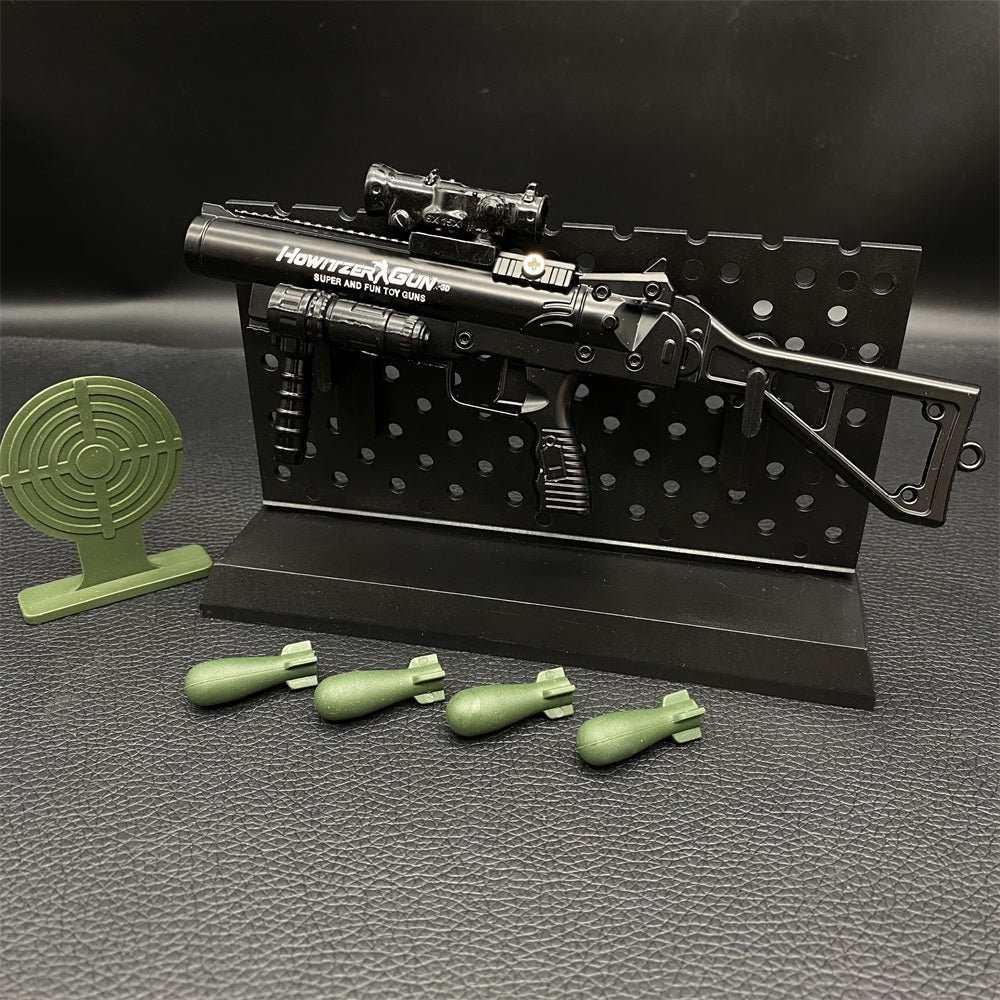 Miniature Metal MGL Grenade Launcher 16CM/6.29" With Plastic Stand - Tophatter Daily Deals