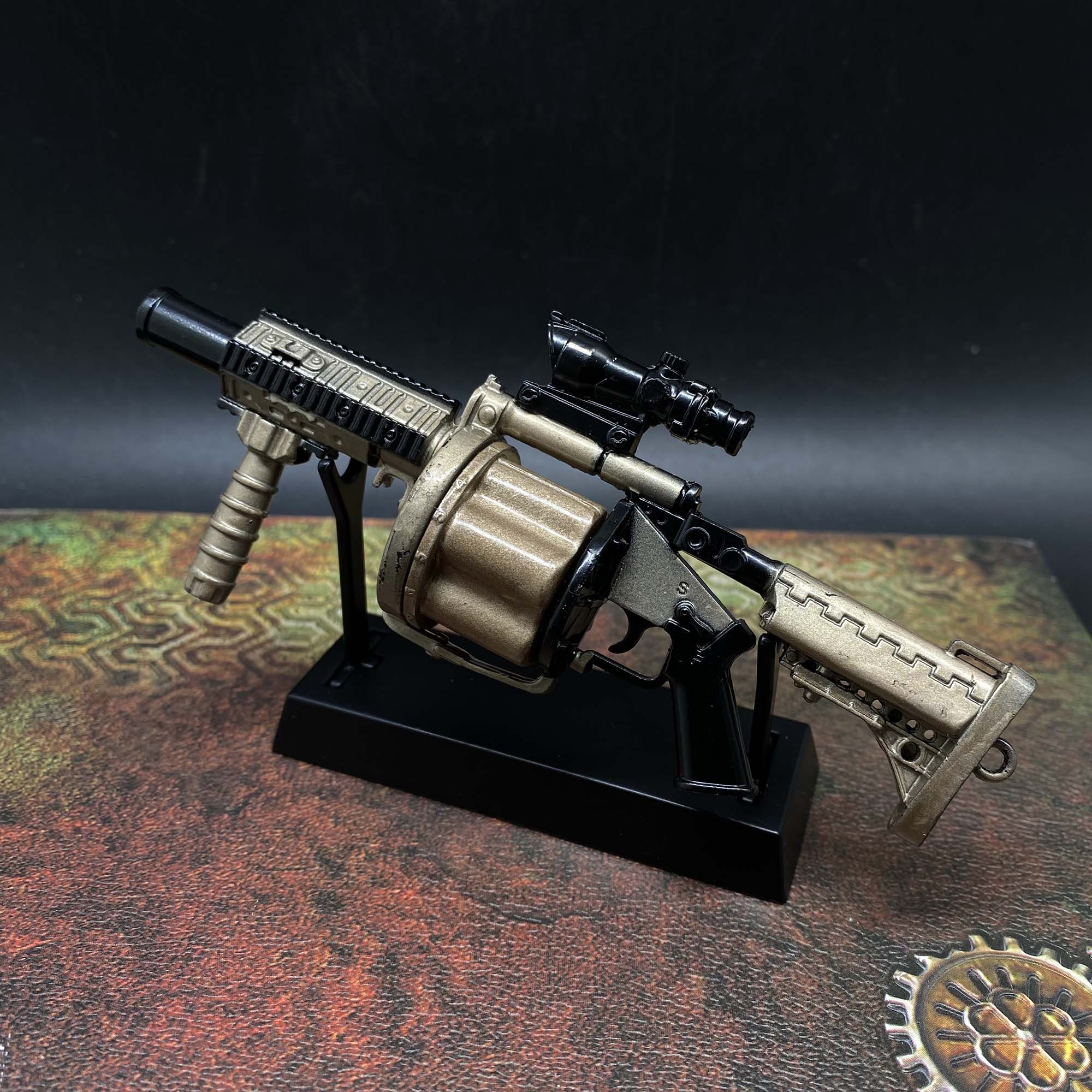 Grenade Launcher Metal Miniature Scale MGL Replica Military 13.5CM/5.3" Wih Metal Stand - Tophatter Daily Deals
