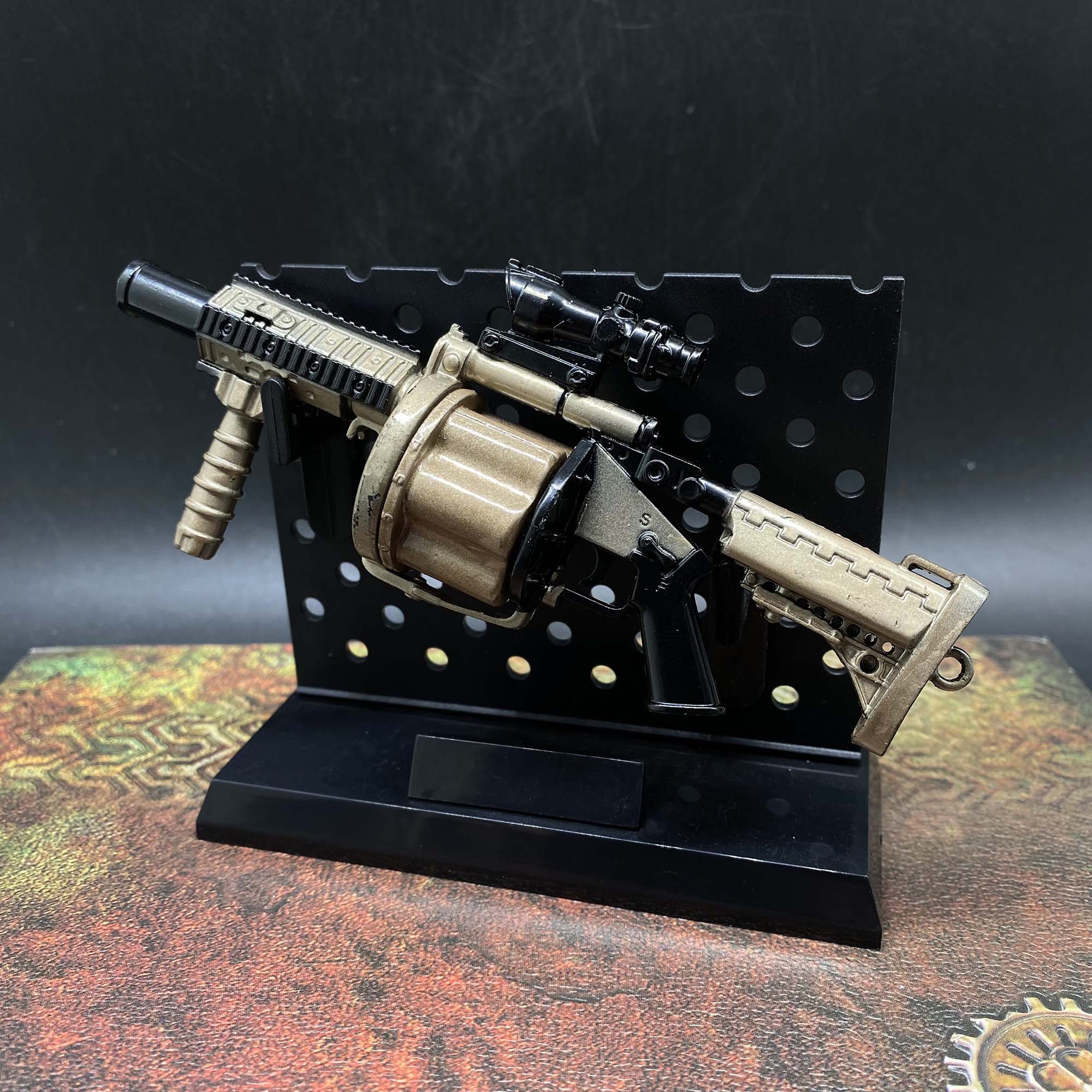 Grenade Launcher Metal Miniature Scale MGL Replica Military 13.5CM/5.3" Wih Plastic Stand - Tophatter Daily Deals