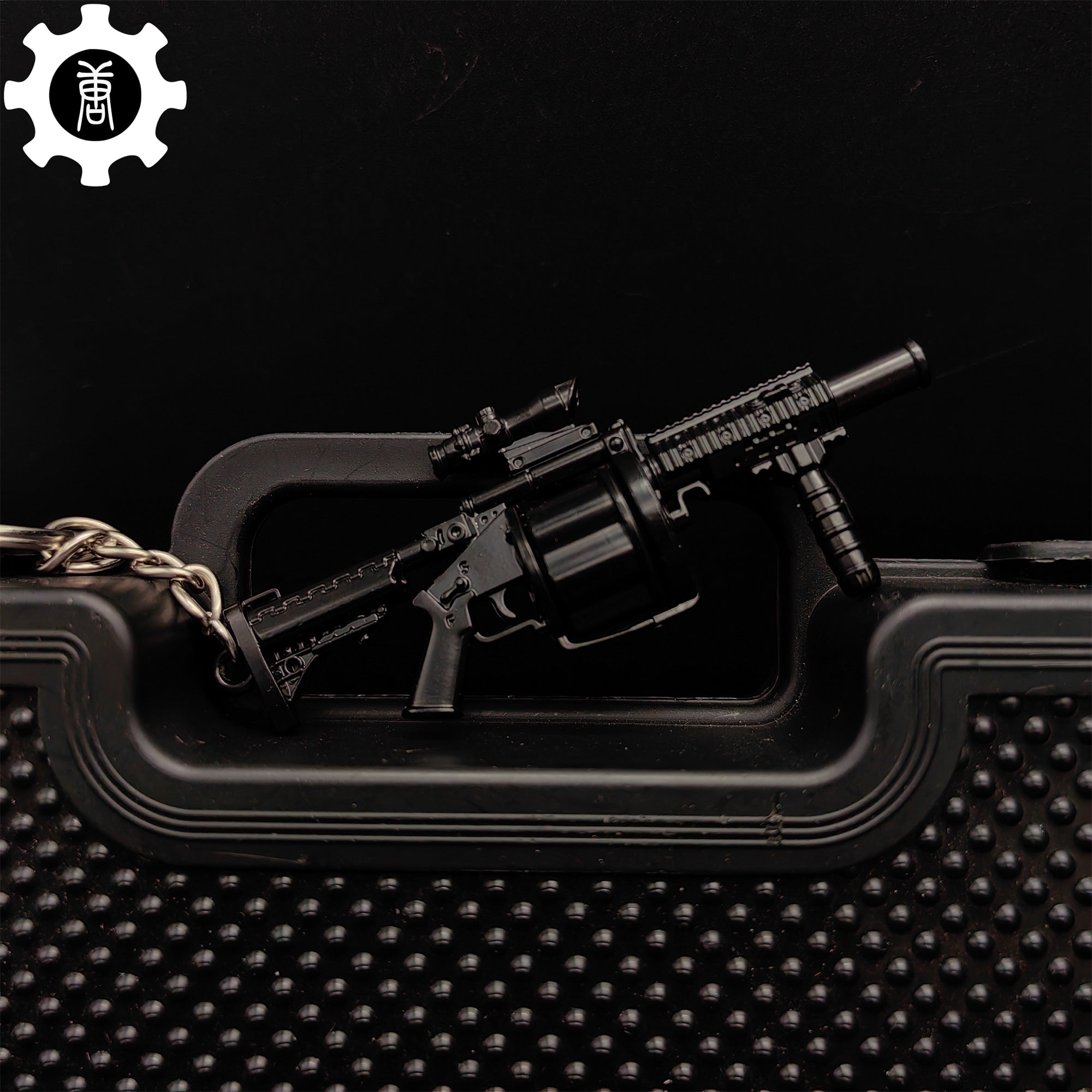 Mini Multiple Grenade Launcher Black MGL Metal Keychain - Tophatter Daily Deals