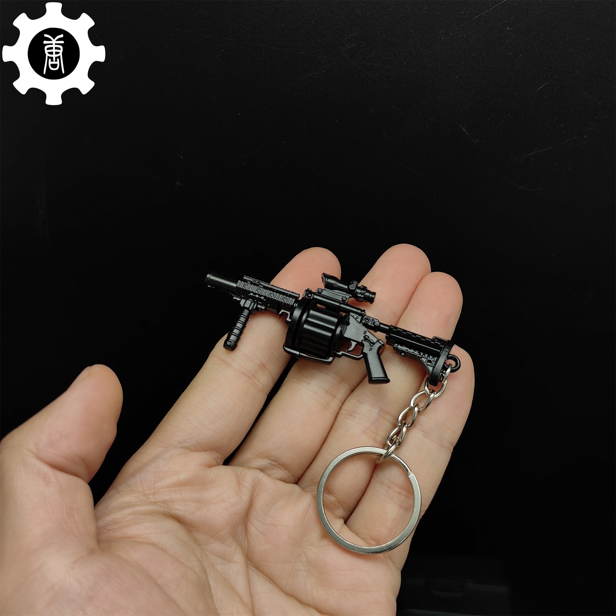 Mini Multiple Grenade Launcher Black MGL Metal Keychain - Tophatter Daily Deals