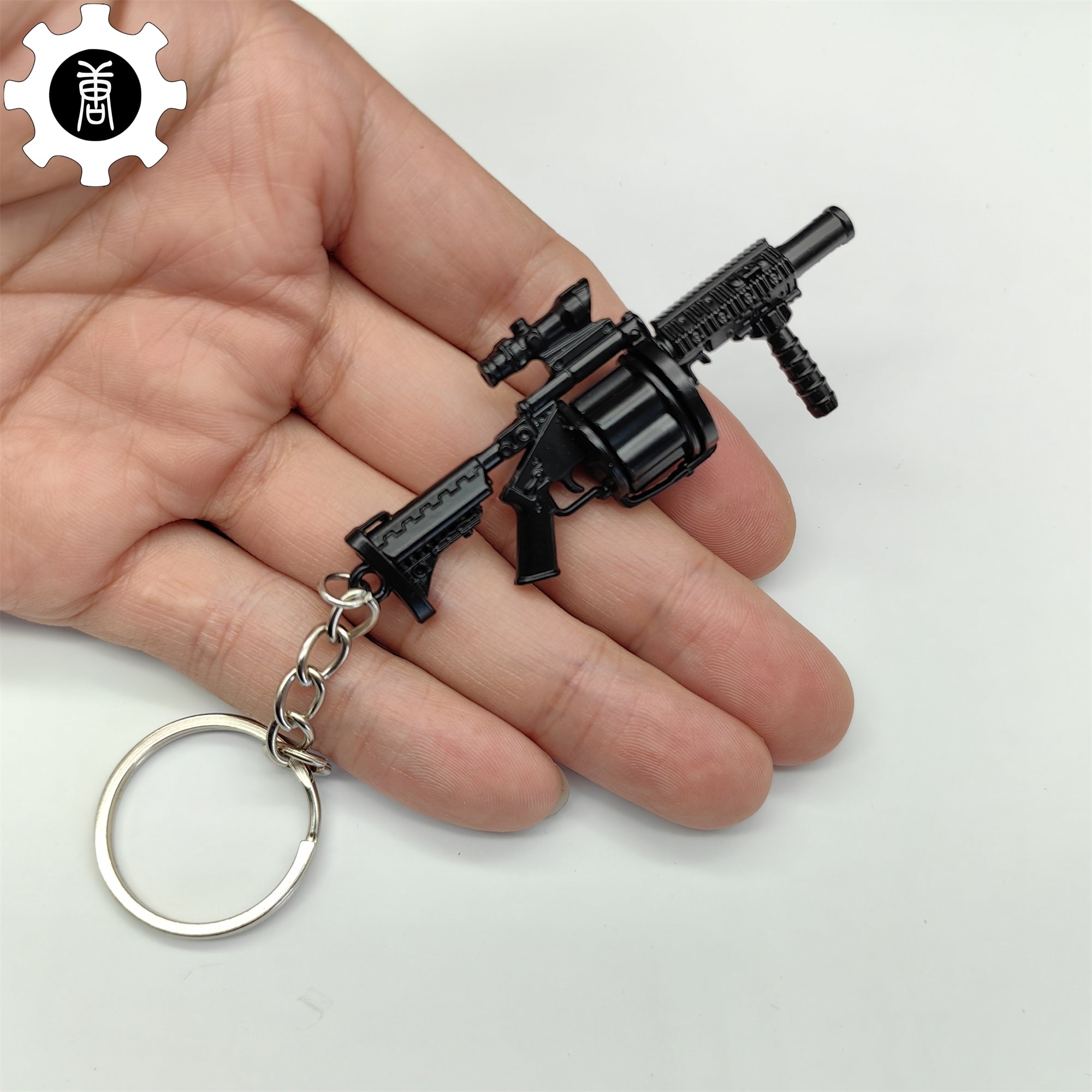 Mini Multiple Grenade Launcher Black MGL Metal Keychain Keychain - Tophatter Daily Deals