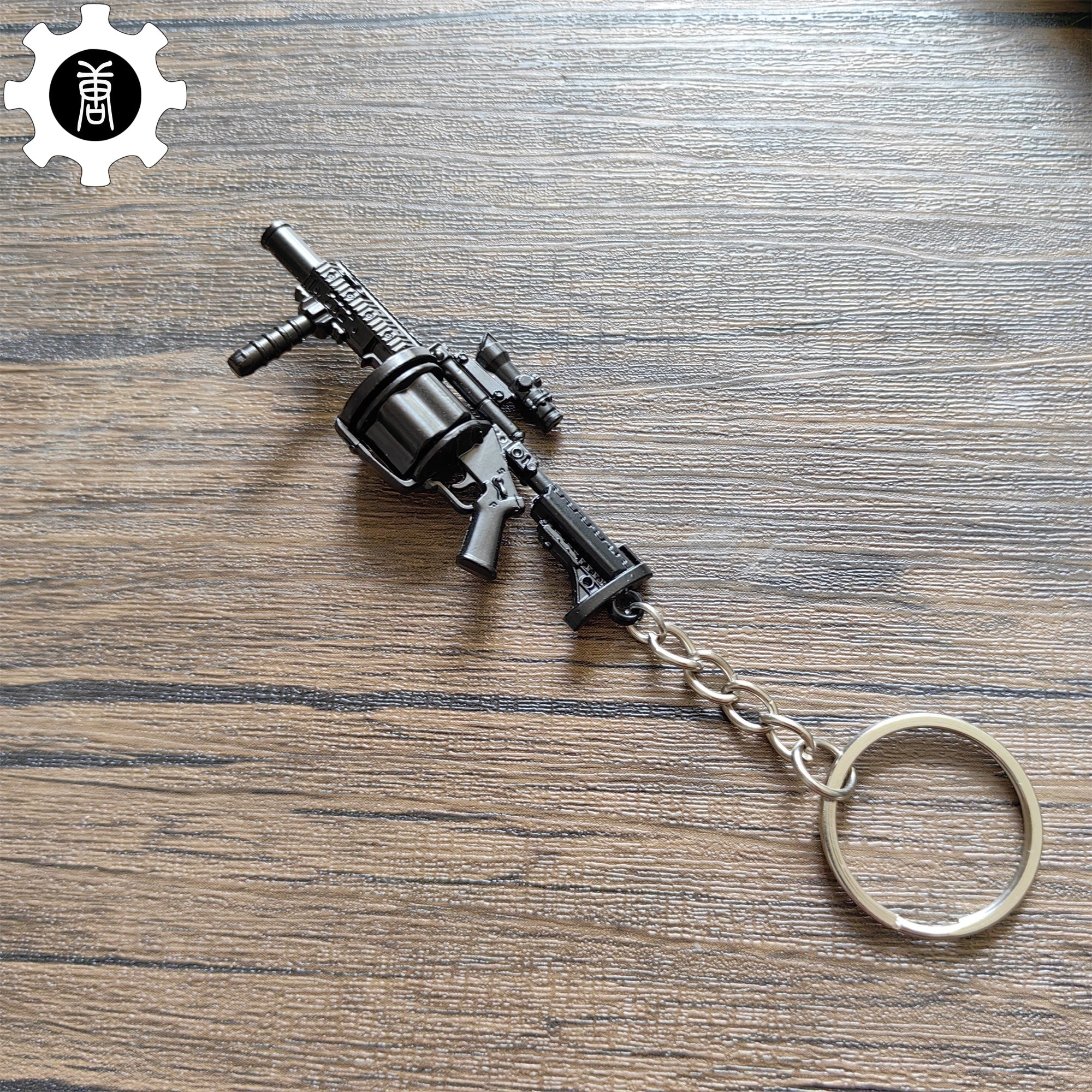 Mini Multiple Grenade Launcher Black MGL Metal Keychain - Tophatter Daily Deals