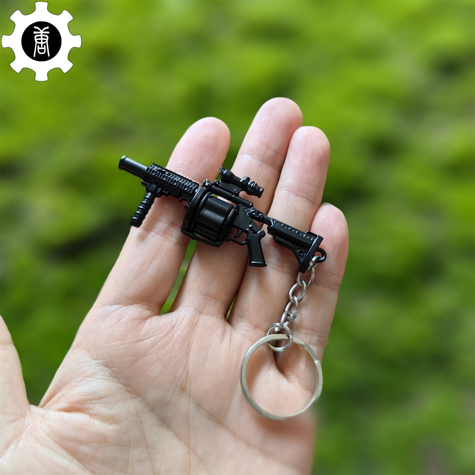Mini Multiple Grenade Launcher Black MGL Metal Keychain - Tophatter Daily Deals