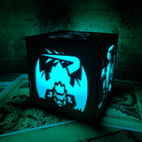 MH Dragon Cat Wood Cube Light Desk Decor - Tophatter Daily Deals