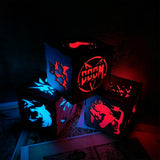MH Dragon Cat Wood Cube Light Desk Decor - Tophatter Daily Deals