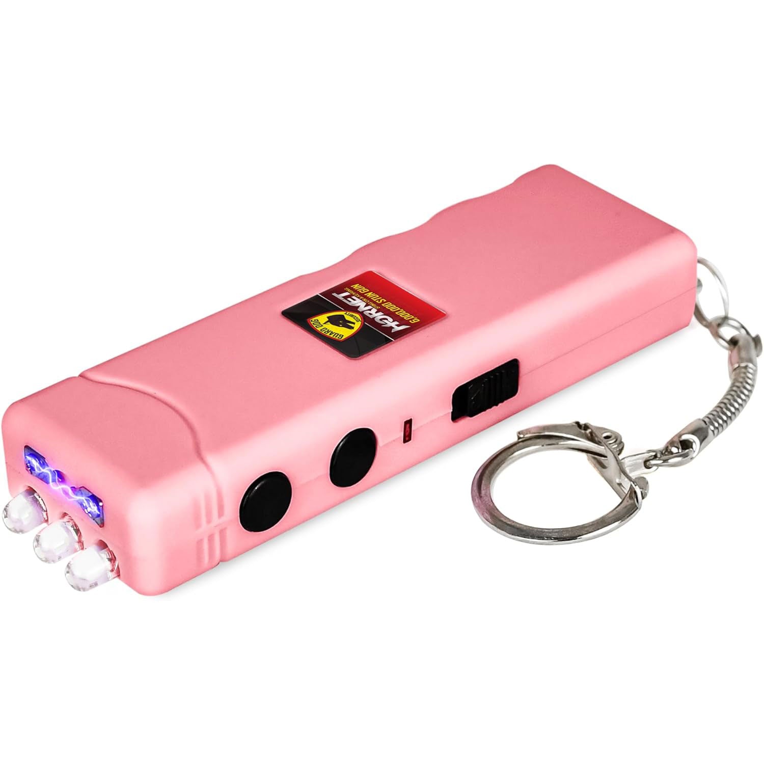 Mini Keychain Stun Gun LED Flashlight HORNET 6 Million Volt Pink Rechargeable Collectible Weapons - Tophatter Daily Deals