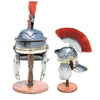 Mini Imperial Itallic Roman Officer Helmet With Display Stand & Detachable Plume - TOPHATTER'S ARMORY DEALS Collectible Weapons - Tophatter Daily Deals
