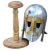 Mini Sutton Hoo Viking Helmet With Display Stand - TOPHATTER'S ARMORY DEALS Collectible Weapons - Tophatter Daily Deals