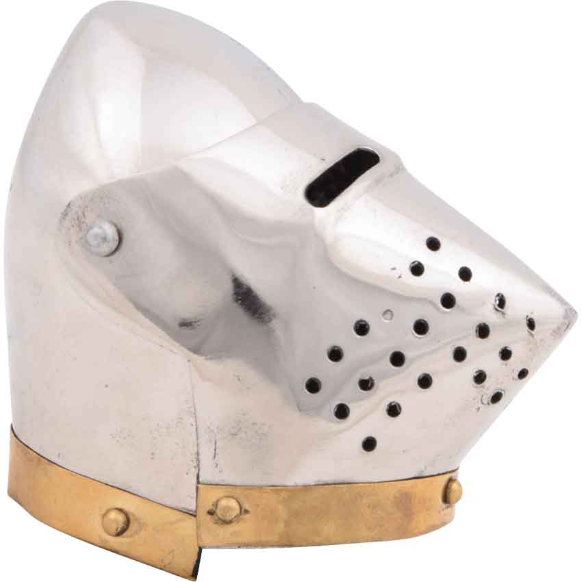 Mini Hound Skull Pig Face Bascinet Medieval Helmet - Tophatter's Guns'N'Weapons Store Collectible Weapons - Tophatter Daily Deals