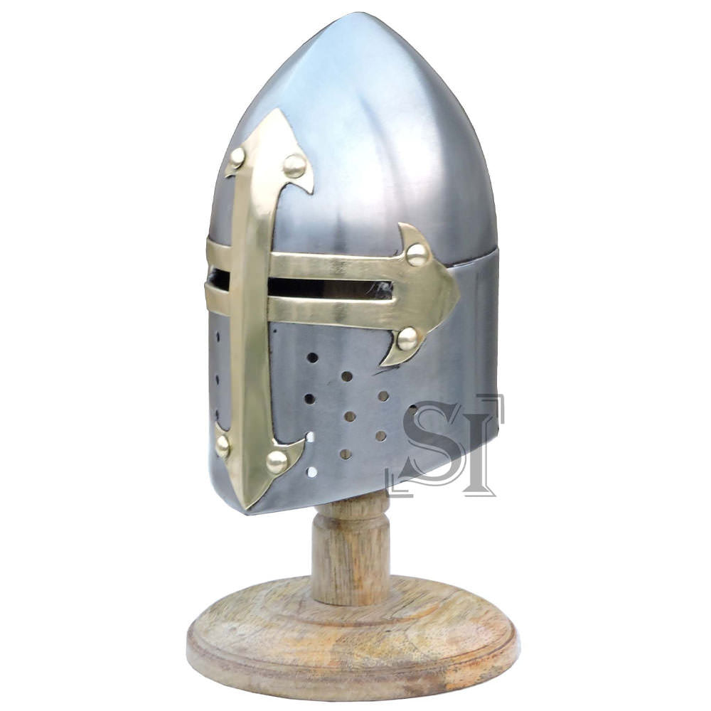 Mini Sugar Loaf Helmet With Display Stand - Tophatter's Guns'N'Weapons Store Collectible Weapons - Tophatter Daily Deals