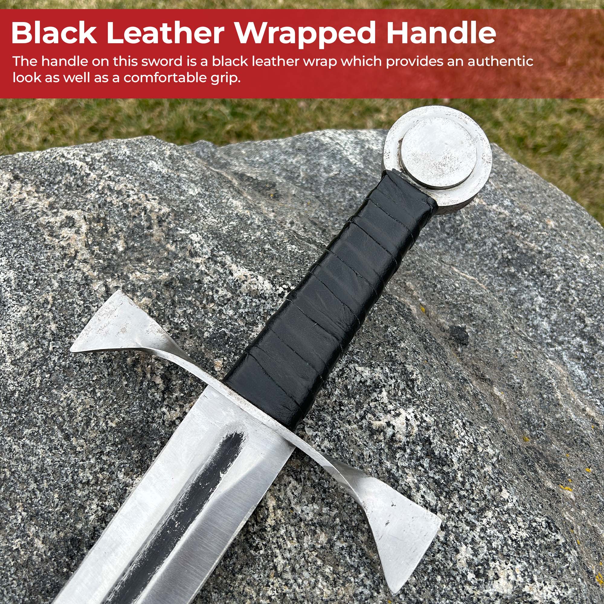 Mirrored Illusion Medieval Dual Tone Sword Swords - Tophatter Daily Deals