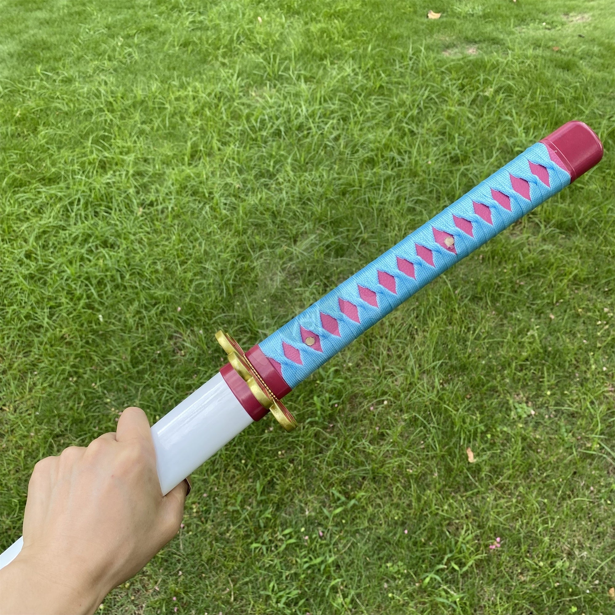 Mitsuri Nichirin Sword Katana 1045 Carbon Steel Version - Tophatter Daily Deals