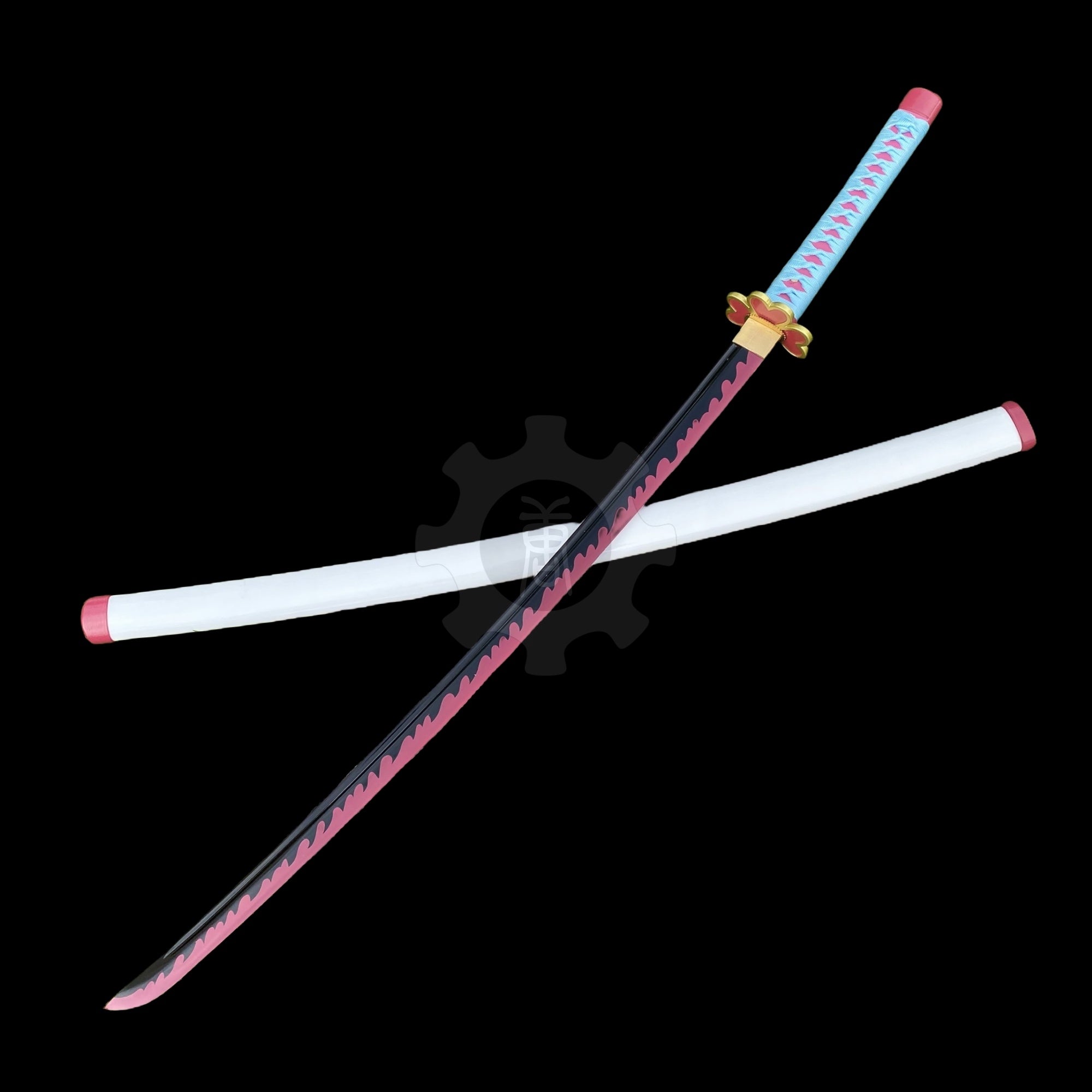 Mitsuri Nichirin Sword Katana 1045 Carbon Steel Version - Tophatter Daily Deals